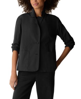 Eileen Fisher - Women's Button-Front Blazer