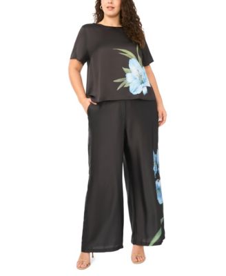 Vince Camuto - Plus Size Pull-On With Back Elastic Pants