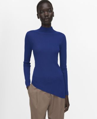 MANGO - Women's Asymmetrical Turtleneck Sweater