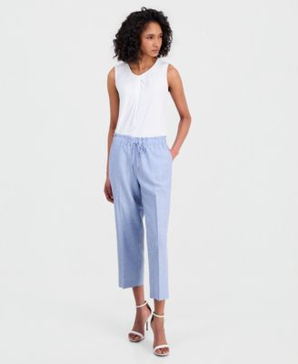Anne Klein - Petite Mid Rise Pull-On Pants