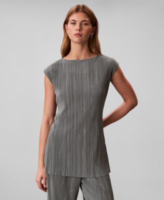 Calvin Klein - Women's Cap-Sleeve Tunic Top