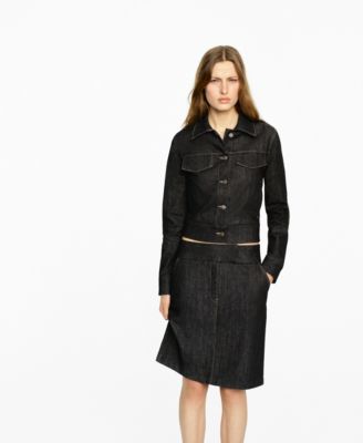 MANGO - Women's Denim Midi-Skirt