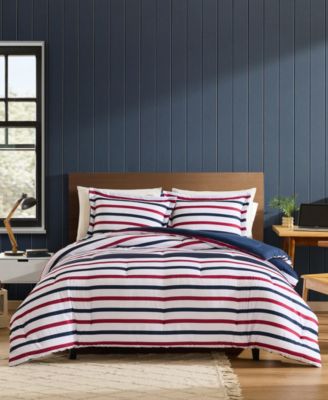 Clove Hitch Stripe Reversible 3-Pc. Comforter Set, Full/Queen image