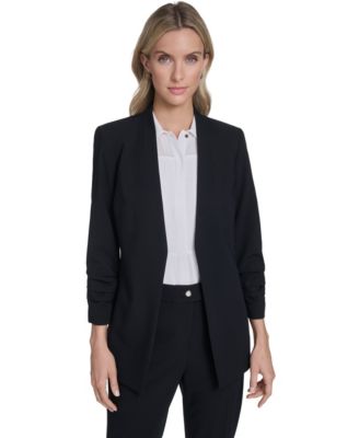 Calvin Klein - Women's Open-Front Collarless Jacket
