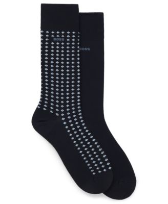 Hugo Boss - Men's Mini Pattern Line & Dots Socks, 2-Pack Set