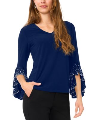 MSK - Petite Long-Sleeve Dress