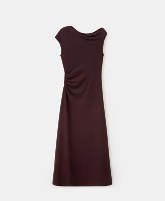MANGO - Women's Ruched Long Dress