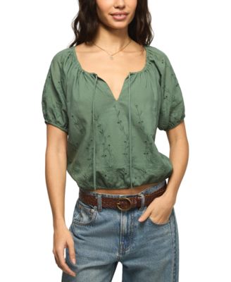 Lucky Brand - Woman's Short-Sleeve Bubble Top