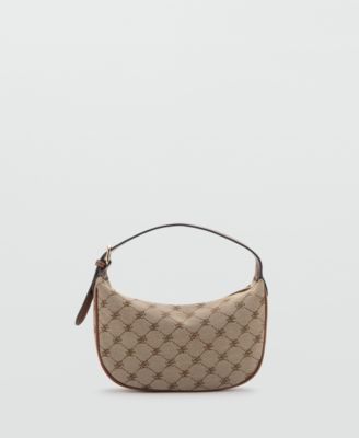 MANGO - Women's Printed Logo Shoulder Bag