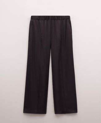 MANGO - Women's Adjustable Waist Straight-Leg Pants