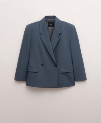 MANGO - Women's Wool-Blend Suit Blazer
