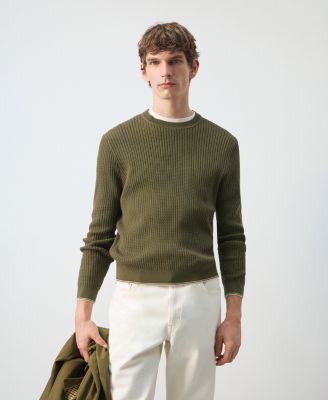 MANGO - Men's Fine Knit Microstructure Sweater
