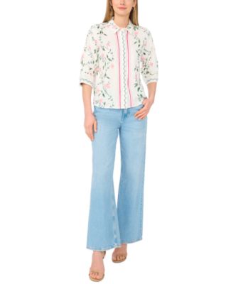 Vince Camuto - Women's Collared Button-Up Shirt