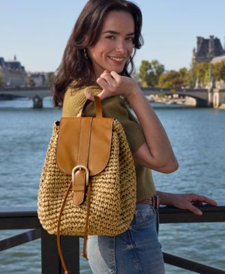 Patricia Nash - Berenice Straw Small Backpack
