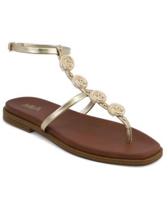 MIA - Women's Dorcie Slip-On Round-Toe Flat Gladiator Sandals