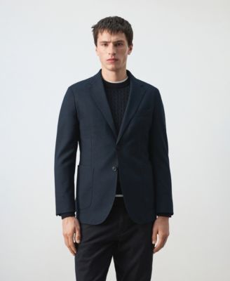 MANGO - Men's Slim-Fit Pockets Jacket