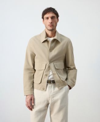 MANGO - Men's Lightweight Cotton Lyocell Jacket