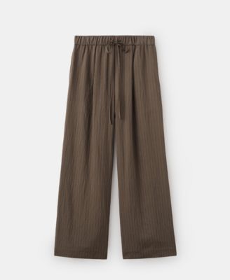 MANGO - Women's Straight Striped Trousers