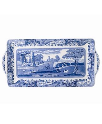 Spode - "Blue Italian" Sandwich Tray, 13"