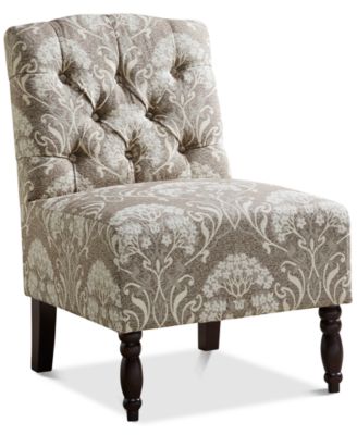 INK+IVY - Charlotte Tufted Armless Chair, Direct Ship
