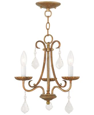 Livex - Daphne 3- Light Metal Mini Chandelier