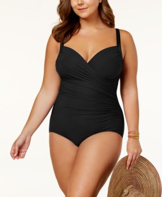 Miraclesuit - Plus Size Swimsuit, Sanibel Ruched Tummy-Control One-Piece