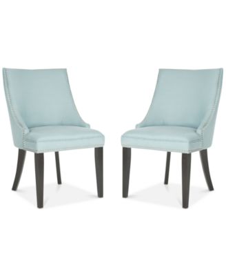 Safavieh - Haldi Set of 2 Dining Chairs, Quick Ship