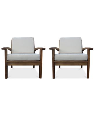 Noble House - Bradden Set of 2 Club Chairs, Quick Ship
