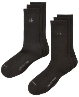 Calvin Klein - Men's Athletic Performance Crew Socks 6-Pack