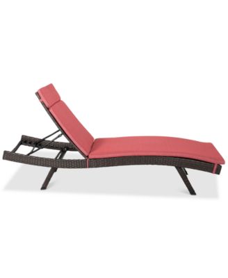 Noble House - Justin Outdoor Chaise Lounge, Quick Ship