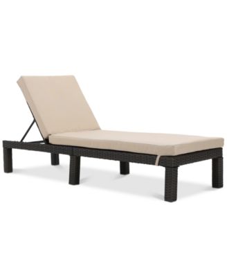 Noble House - Logan Outdoor Chaise Lounge, Quick Ship