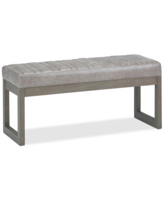 Simpli Home - Evalen Ottoman Bench, Quick Ship