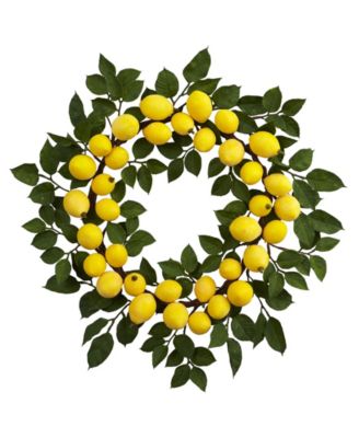 Nearly Natural - 24" Artificial Lemon Wreath