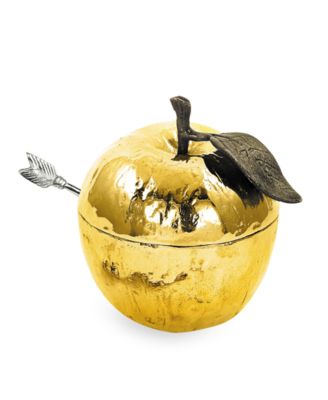 Gold Plated Apple Honey Pot image