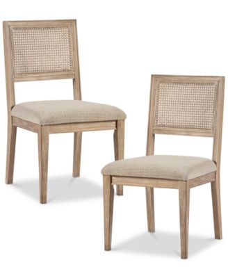 INK+IVY - Kelly Rattan & Wood Dining Chair, Set of 2