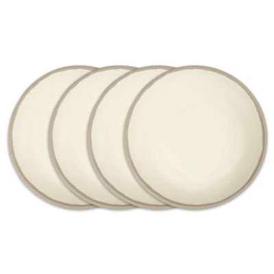 Q Squared - Potter Stone 10" Melaboo 4-Pc. Dinner Plate Set