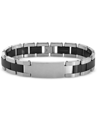 Macy's - Men's ID Bracelet in Tungsten