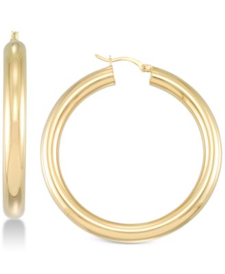 Simone I. Smith - Edged Hoop Earrings