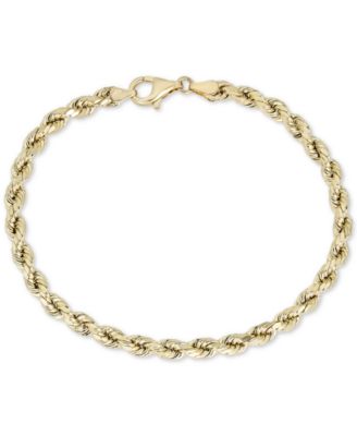 Macy's - Rope Chain Bracelet in 10k Gold