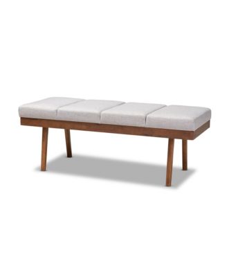Baxton Studio - Larisa Wood Bench, Quick Ship
