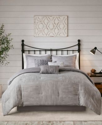 Madison Park - Walter 7 Piece Printed Seersucker Comforter Set