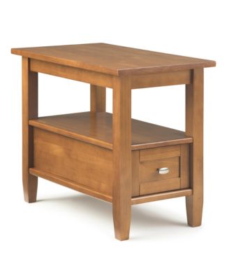 Simpli Home - Warm Shaker Narrow Side Table