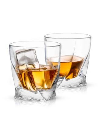 JoyJolt Atlas Old Fashioned Whiskey Glasses Set of 2 image