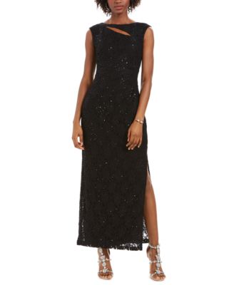 Connected - Cutout Sequined Lace Gown