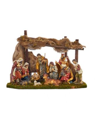 Kurt Adler - Nativity Set with 11 Figures and Stable