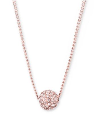 Givenchy - Necklace, Rose Gold-Tone Crystal Fireball Pendant Necklace