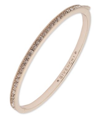 Givenchy - Bracelet, Rose Gold-Tone Silk  Element Bangle Bracelet