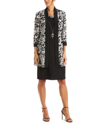 R & M Richards - Dress & Printed Jacket