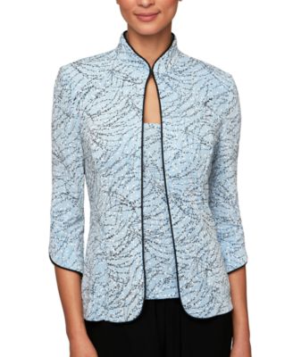 Alex Evenings - 2-Pc. Mandarin Jacket & Top
