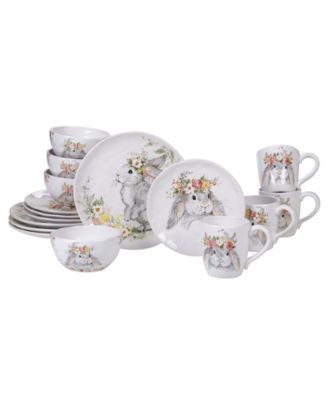 Certified International - Sweet Bunny 16pc Dinnerware Set